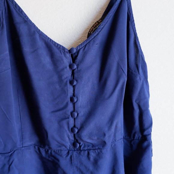 Forever21 Navy romper - Picture 5 of 6